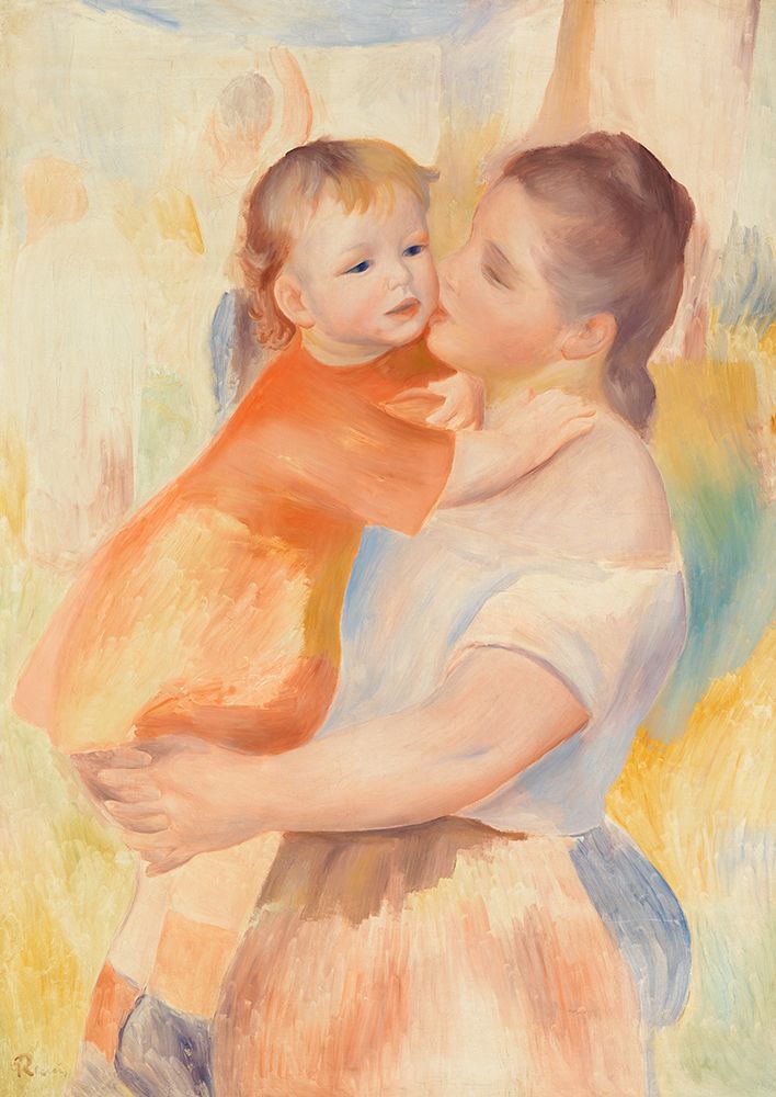 Washerwoman and Child art print by Pierre-Auguste Renoir for $57.95 CAD