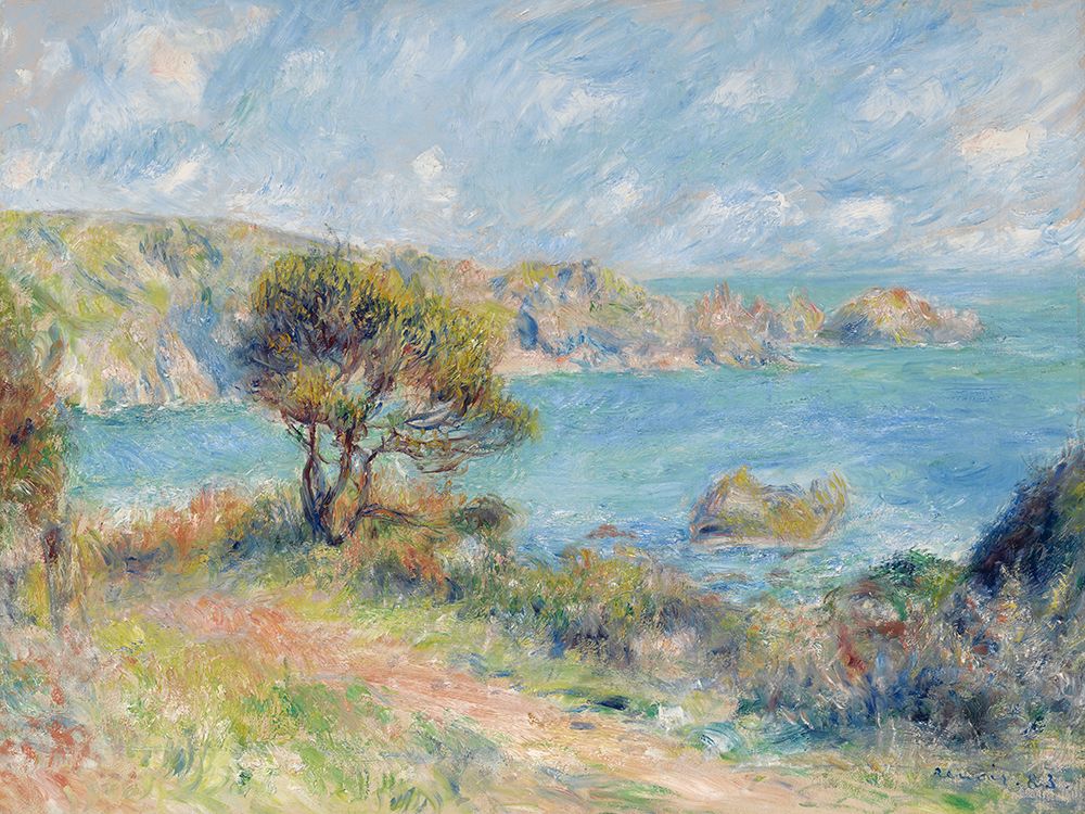 View at Guernsey, 1883 art print by Pierre-Auguste Renoir for $57.95 CAD