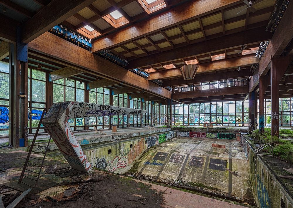 Abandoned Resort Pool, Upstate NY art print by Richard Berenholtz for $57.95 CAD