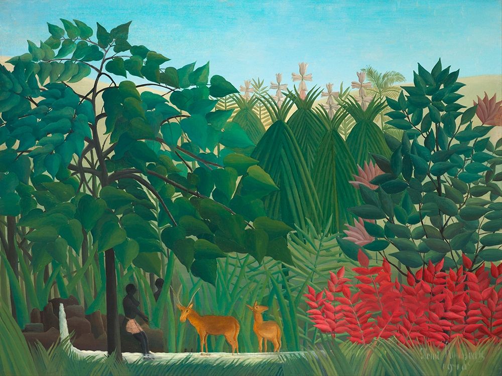 The Waterfall art print by Henri Rousseau for $57.95 CAD