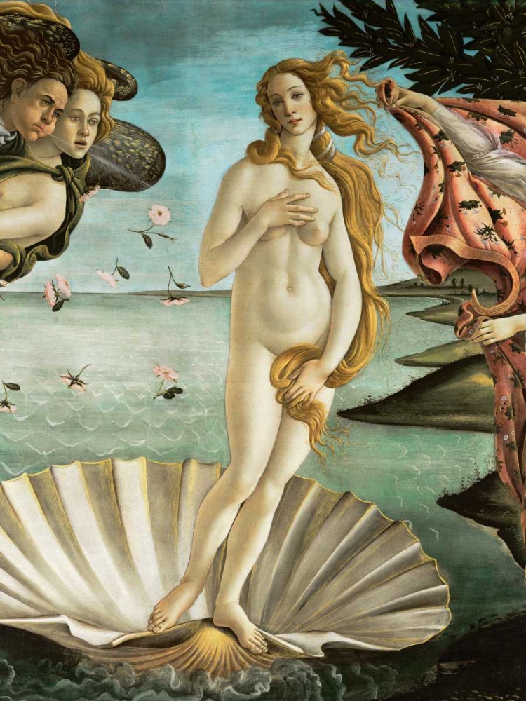 La nascita di Venere (detail) art print by Sandro Botticelli for $57.95 CAD