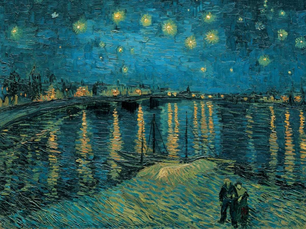 The Starry Night art print by Vincent Van Gogh for $57.95 CAD