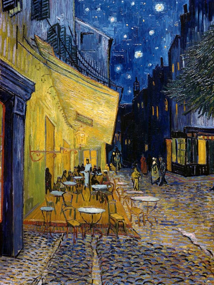 Cafe Terrace at Night art print by Vincent Van Gogh for $57.95 CAD
