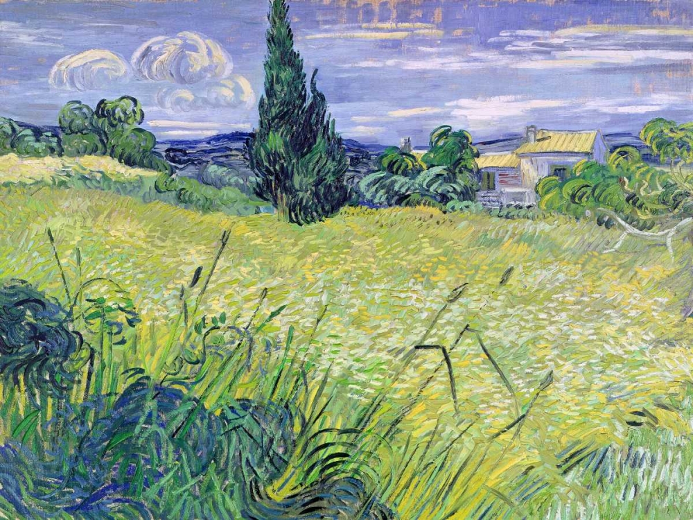 Landscape with Green Corn art print by Vincent Van Gogh for $57.95 CAD