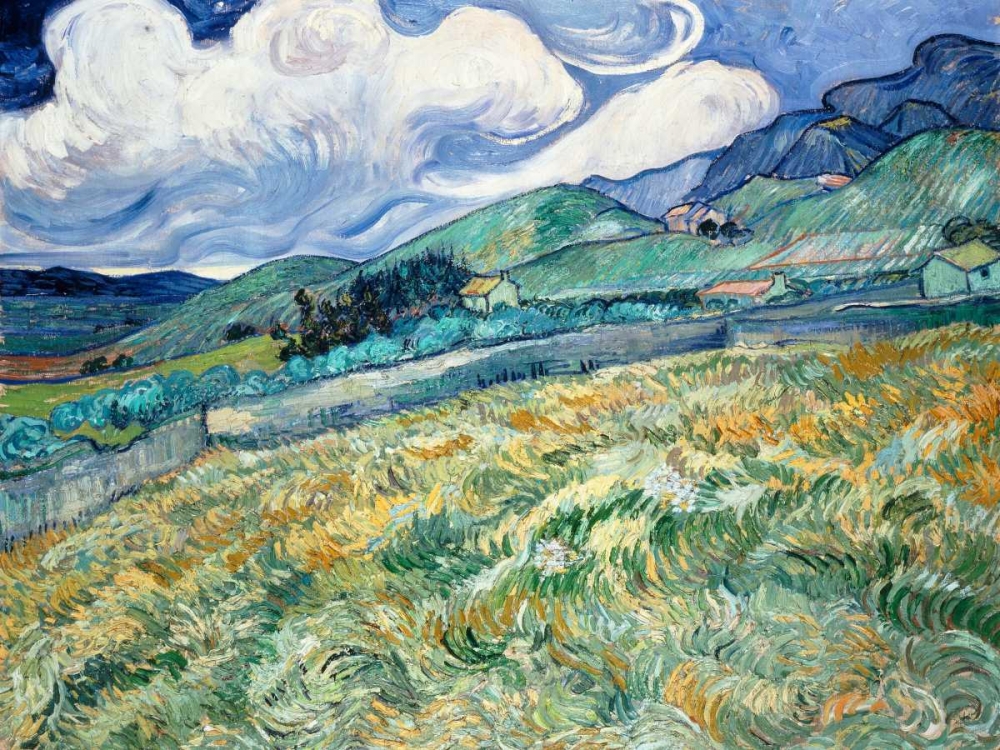 Landscape from Saint-Remy art print by Vincent Van Gogh for $57.95 CAD