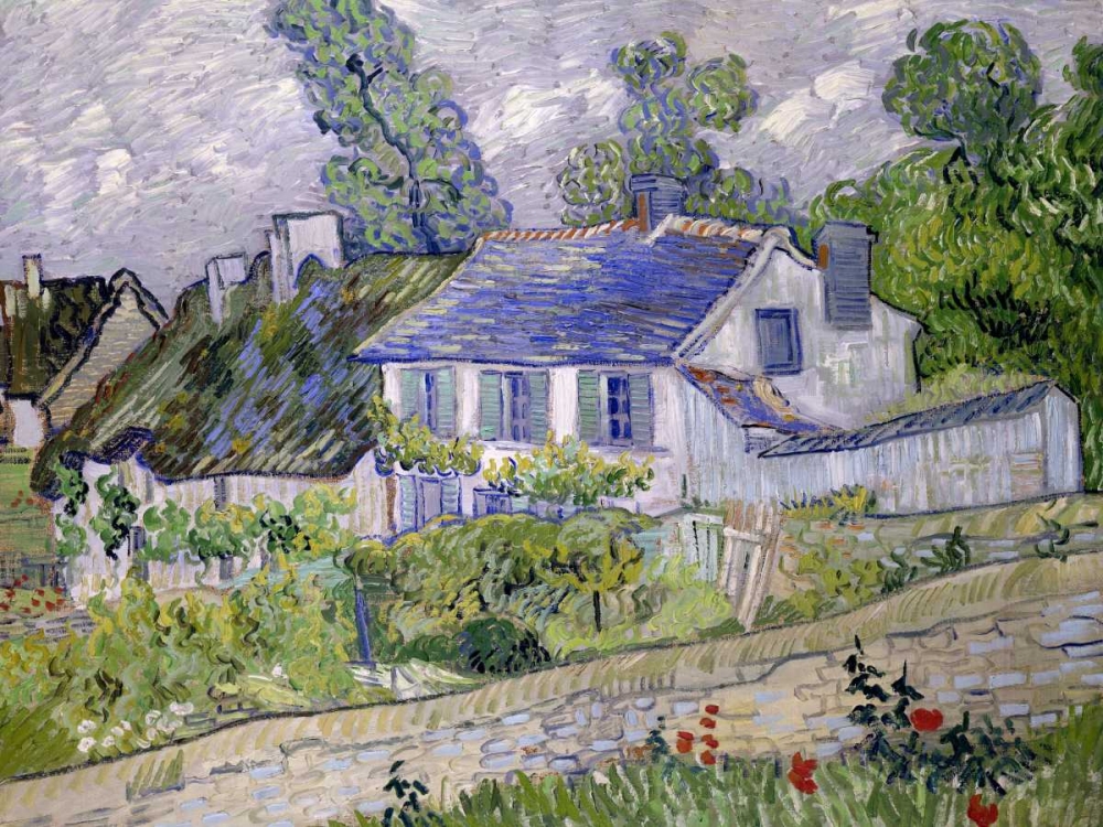 Houses at Auvers art print by Vincent van Gogh for $57.95 CAD