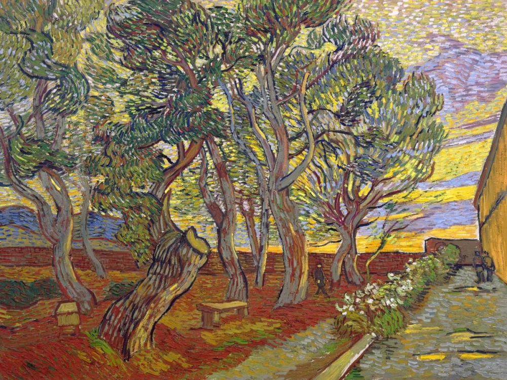 The garden of Saint Pauls Hospital art print by Vincent van Gogh for $57.95 CAD
