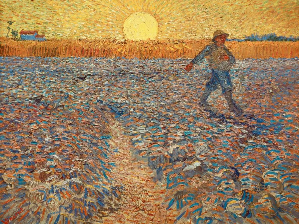 The Sower art print by Vincent Van gogh for $57.95 CAD