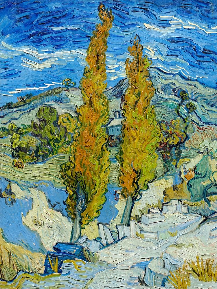 The Poplars at Saint-Remy art print by Vincent van Gogh for $57.95 CAD