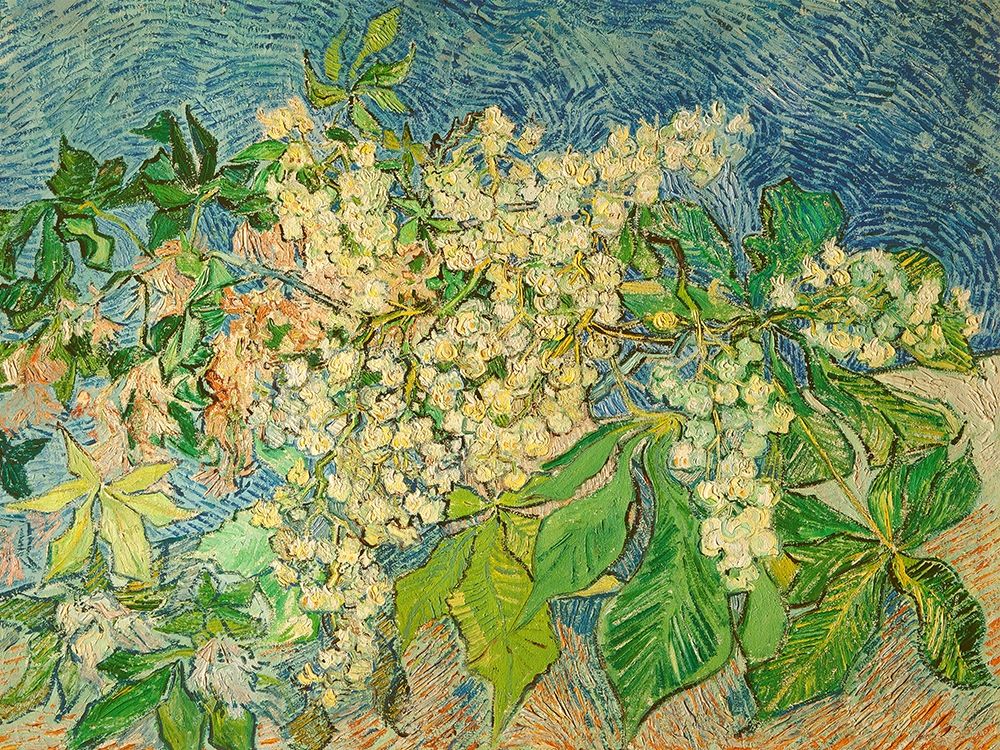 Blossoming Chestnut Branch art print by Vincent van Gogh for $57.95 CAD