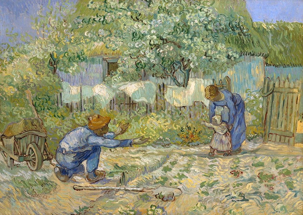 First Steps - after Millet art print by Vincent van Gogh for $57.95 CAD