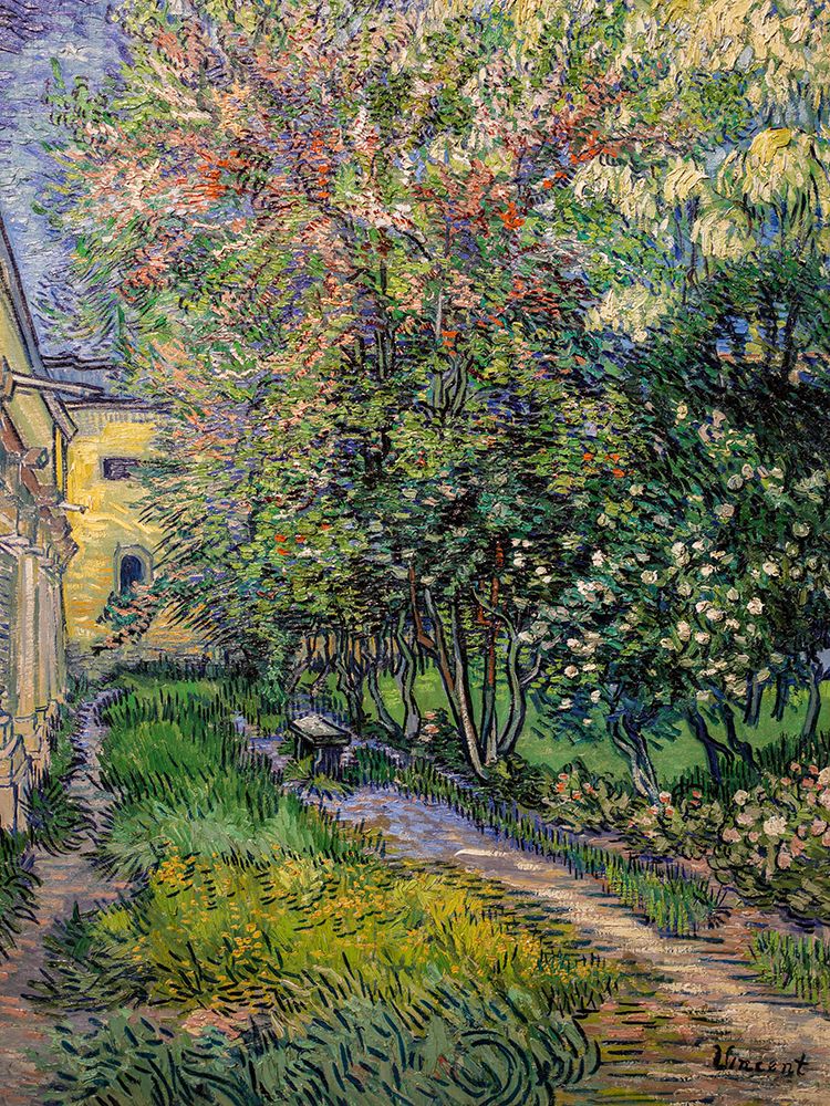 The garden at the asylum at Saint-Remy art print by Vincent van Gogh for $57.95 CAD