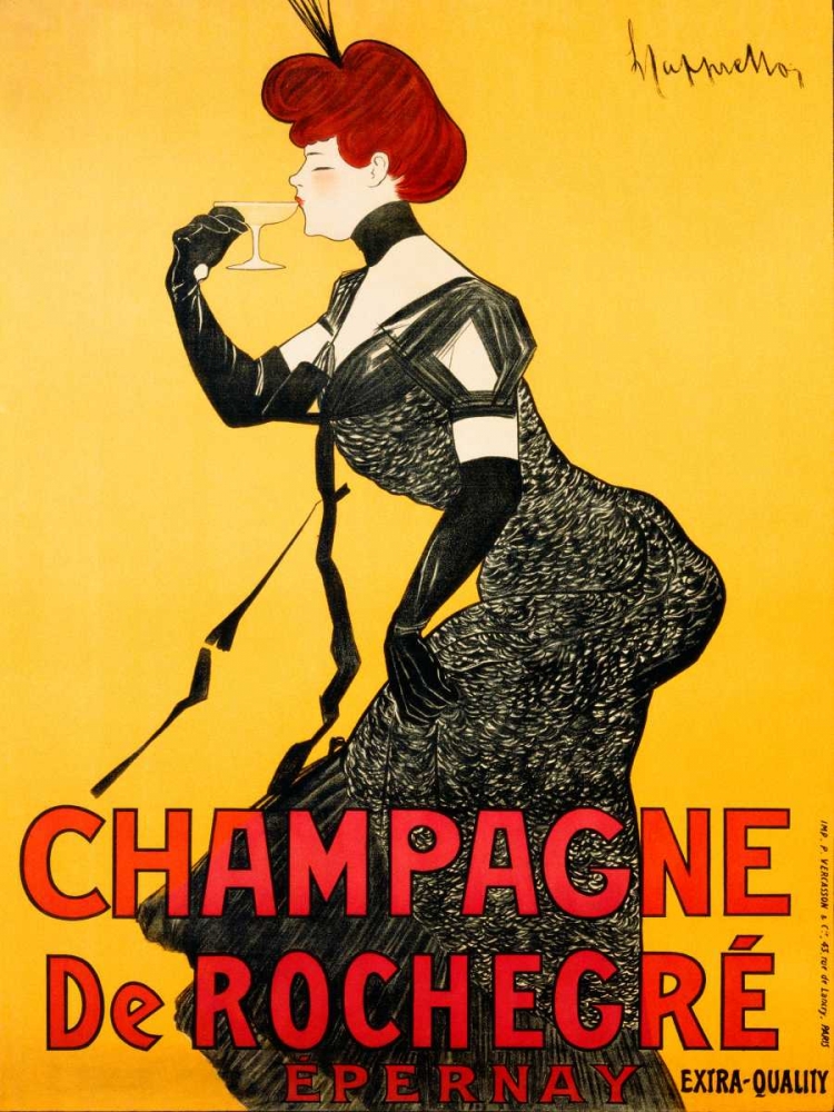 Champagne de Rochegre ca. 1902 art print by Leonetto Cappiello for $57.95 CAD