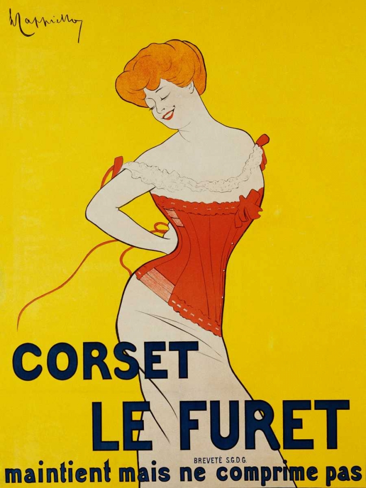 Corset le Furet 1901 art print by Leonetto Cappiello for $57.95 CAD