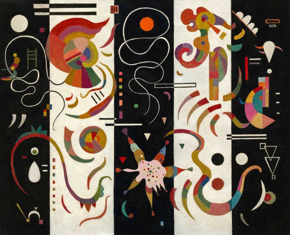 Striped (RayeÂ´) art print by Wassily Kandinsky for $57.95 CAD