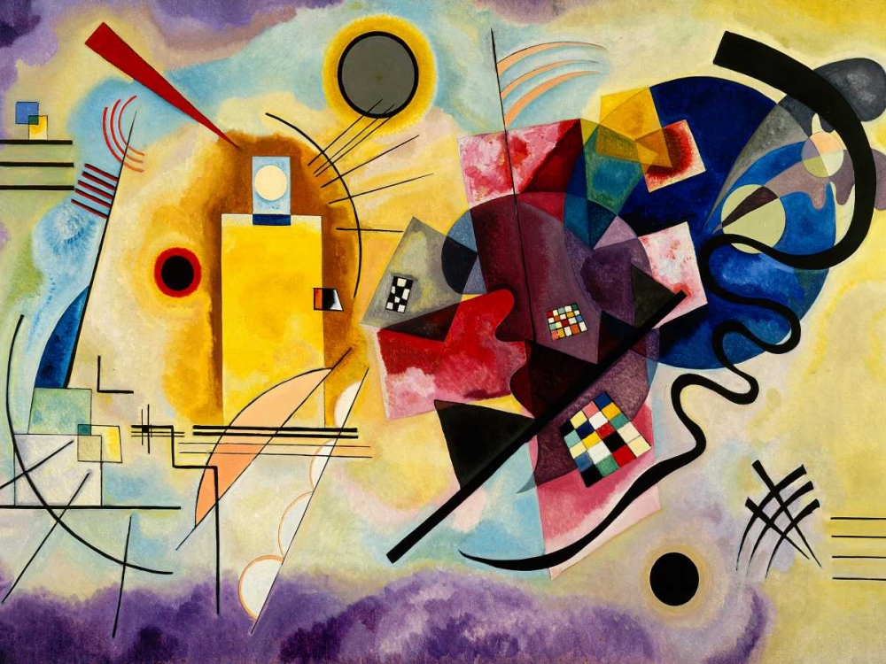 Yellow, Red and Blue art print by Wassily Kandinsky for $57.95 CAD