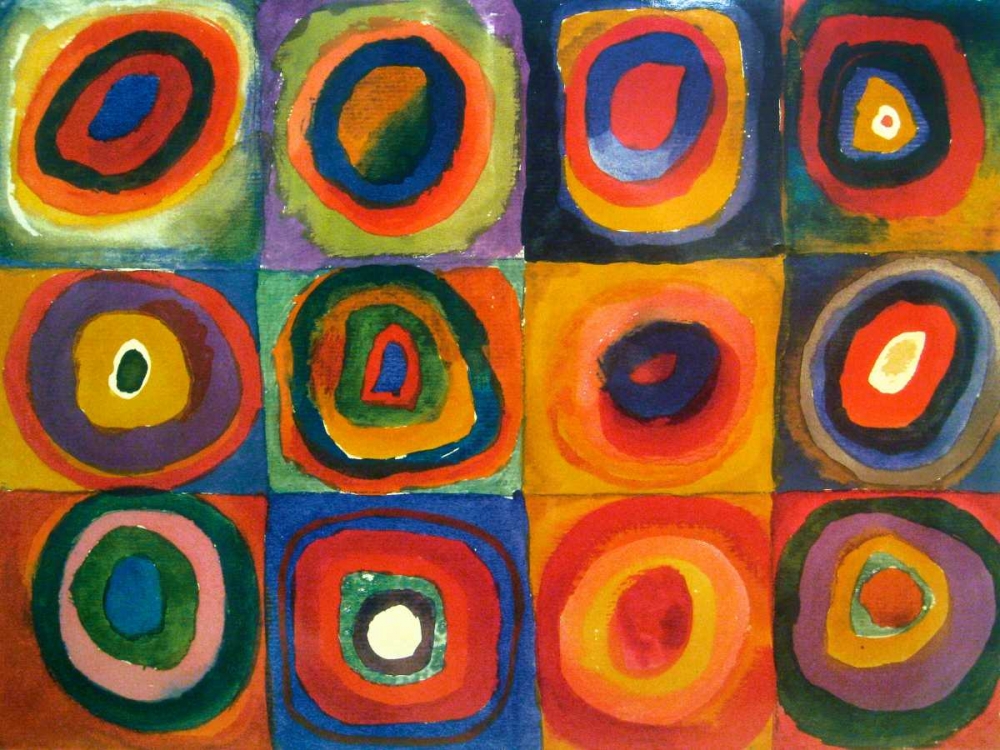 Squares with Concentric Circles art print by Wassily Kandinsky for $57.95 CAD