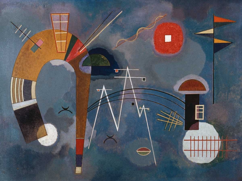 Round and Pointed art print by Wassily Kandinsky for $57.95 CAD