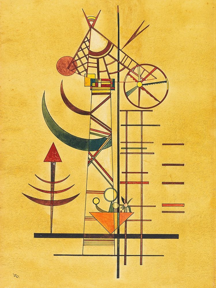 Curved Tips art print by Wassily Kandinsky for $57.95 CAD
