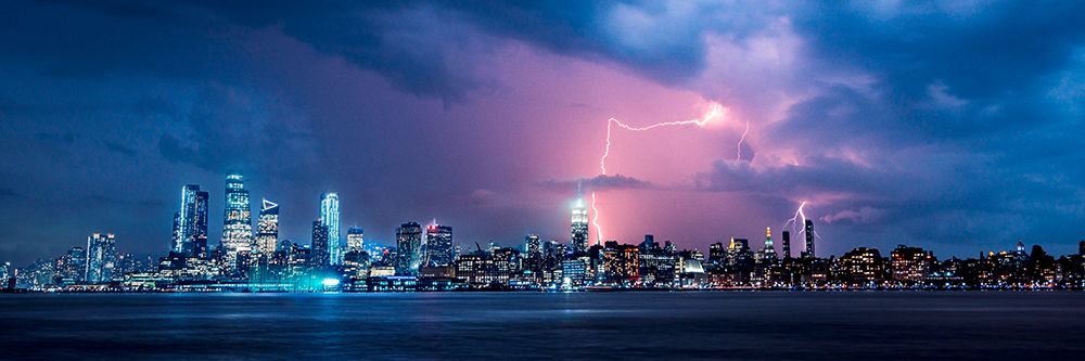 Storm over New York City art print by Pangea Images for $57.95 CAD