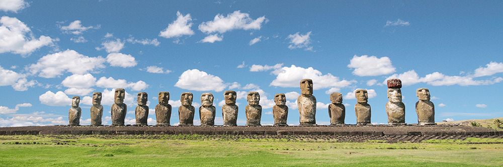Moai statues in Rapa Nui - Chile art print by Pangea Images for $57.95 CAD