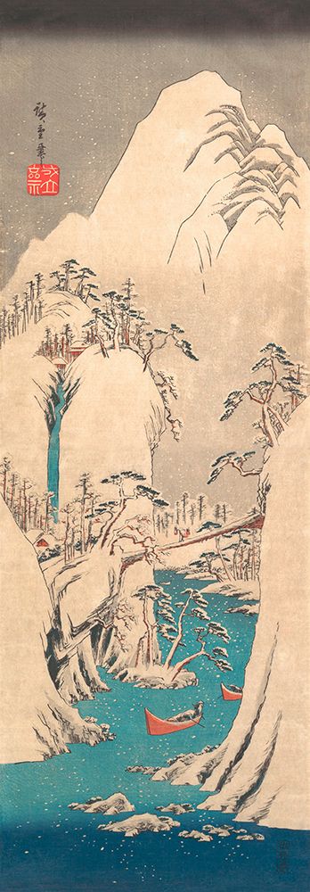 Snowy Gorge art print by Ando Hiroshige for $57.95 CAD