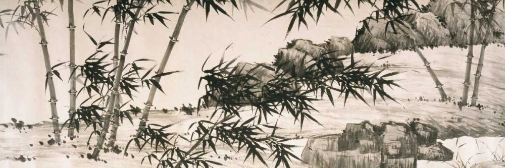 Bamboo under Spring Rain art print by Xia Chang for $44.95 CAD