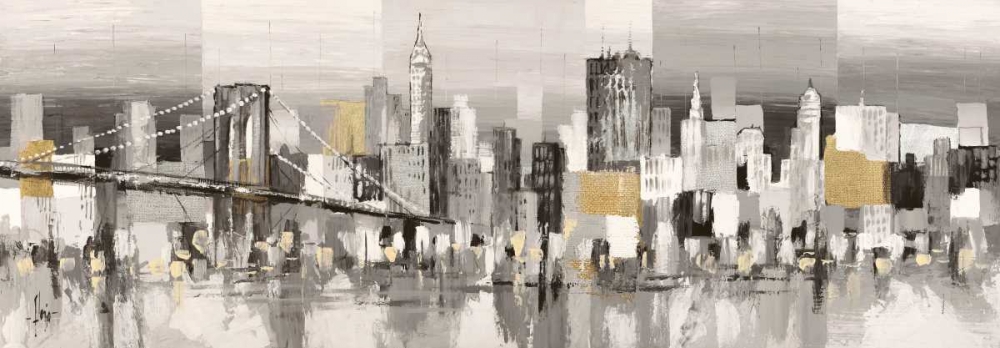 Manhattan and Brooklyn Bridge art print by Luigi Florio for $57.95 CAD