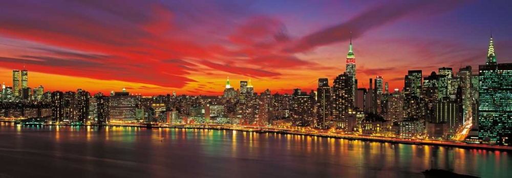 Sunset over New York art print by Richard Berenholtz for $57.95 CAD