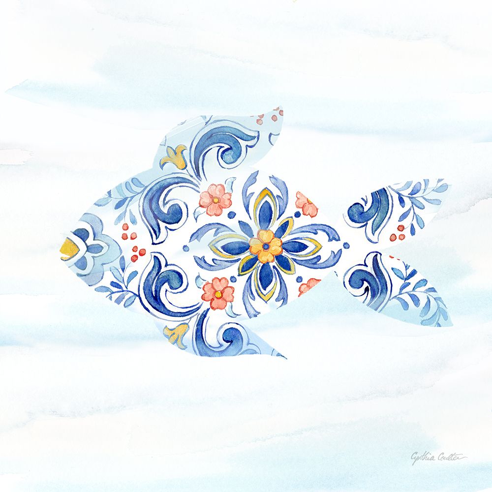 Mediterranean Breezes XIII art print by Cynthia Coulter for $57.95 CAD