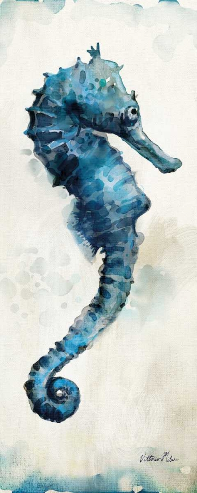 Watercolor Seahorse Panel I art print by Vittorio Milan for $57.95 CAD
