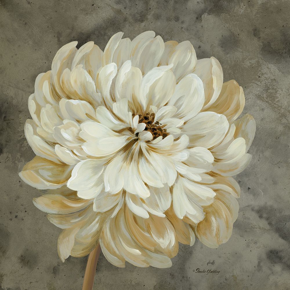 Pearl Grey Floral Study I art print by Pamela Gladding for $57.95 CAD