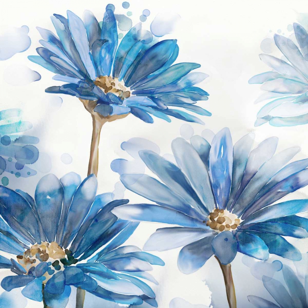 Bright Blue Garden II   art print by Vittorio Milan for $57.95 CAD
