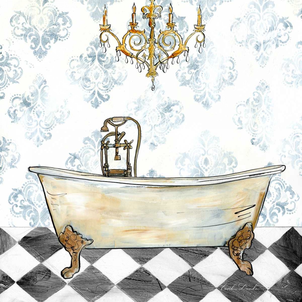Checkerboard Bath I  art print by Caitlin Dundon for $57.95 CAD