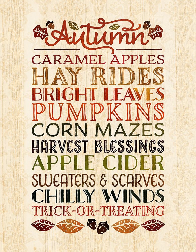 Signs of Autumn art print by Noonday Designs for $57.95 CAD