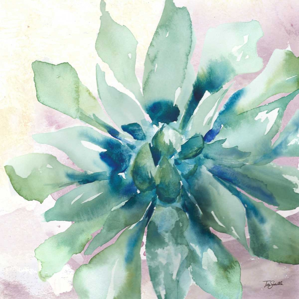 Succulent Watercolor III art print by Tre Sorelle Studios for $57.95 CAD