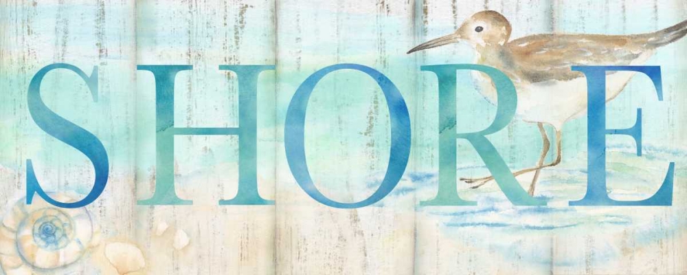 Shore Sandpiper Sign art print by Cynthia Coulter for $57.95 CAD