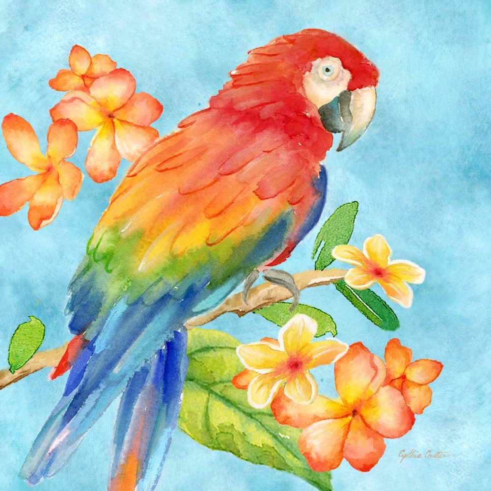 Tropical Paradise Brights I art print by Cynthia Coulter for $57.95 CAD