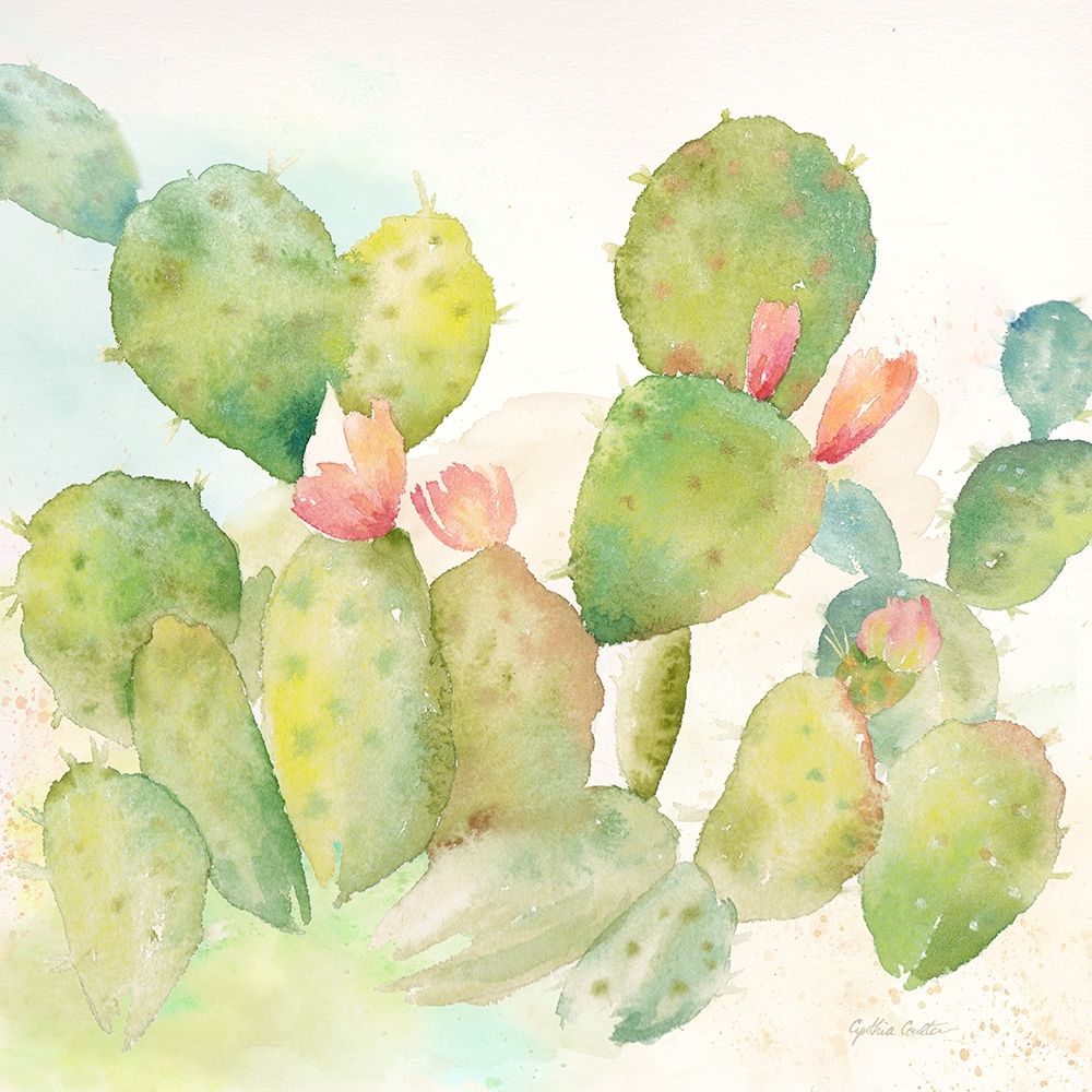 Cactus Garden I art print by Cynthia Coulter for $57.95 CAD