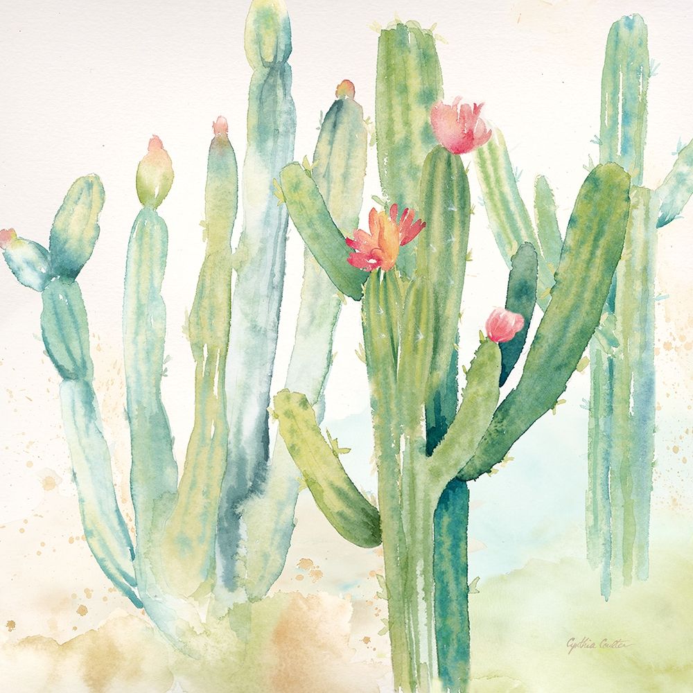 Cactus Garden II art print by Cynthia Coulter for $57.95 CAD