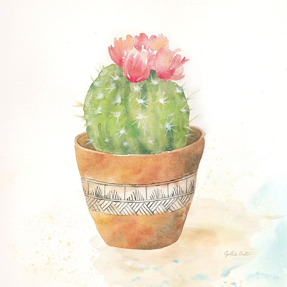Cactus Pots IV art print by Cynthia Coulter for $57.95 CAD