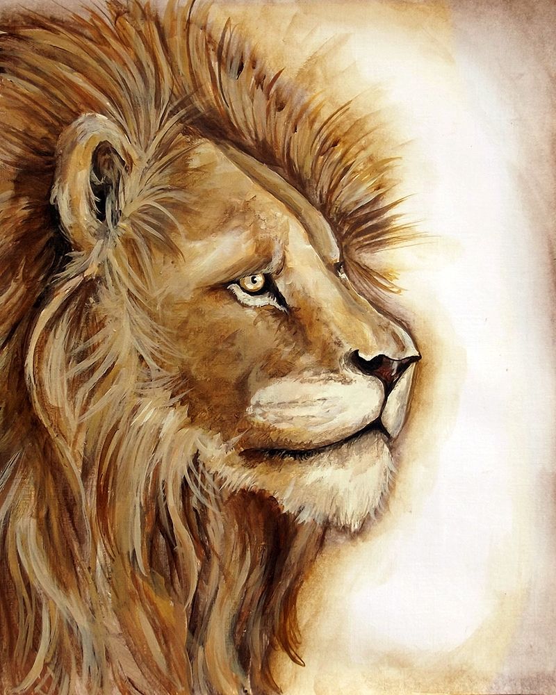 Lion Portrait art print by Tre Sorelle Studios for $57.95 CAD