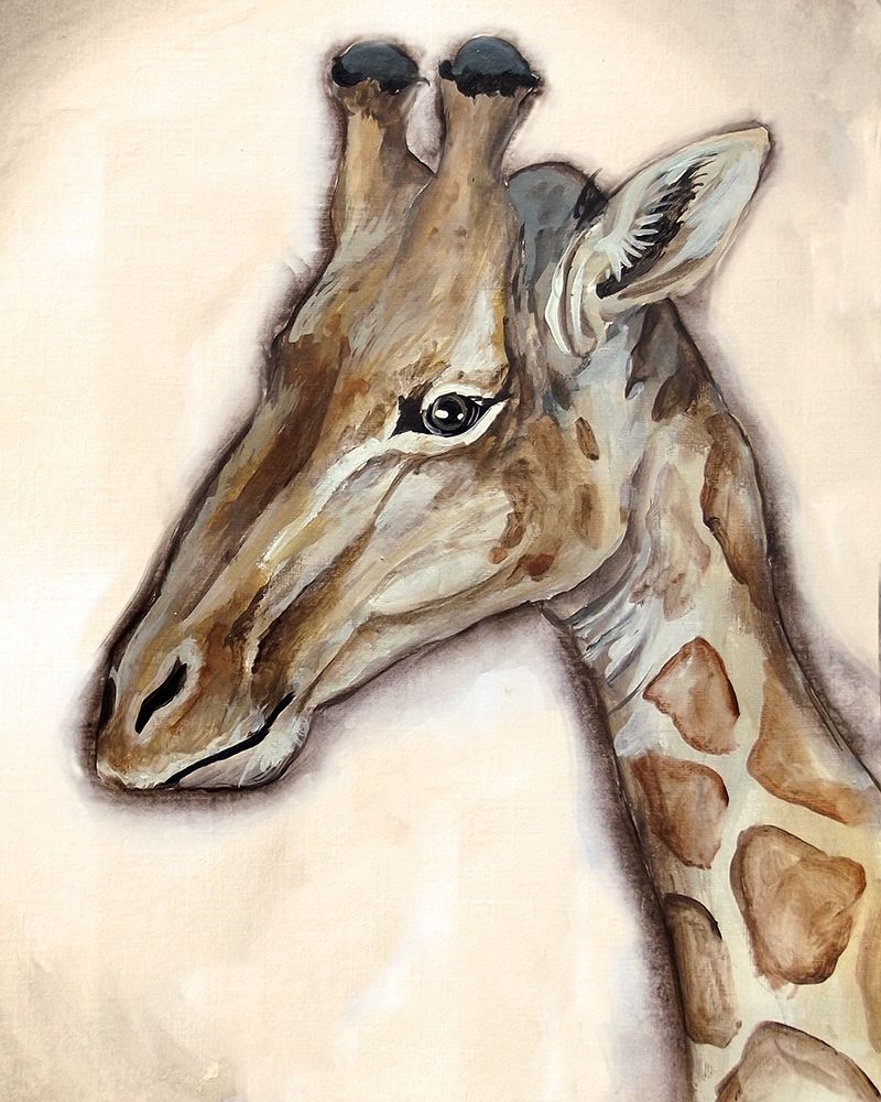Giraffe Portrait art print by Tre Sorelle Studios for $57.95 CAD