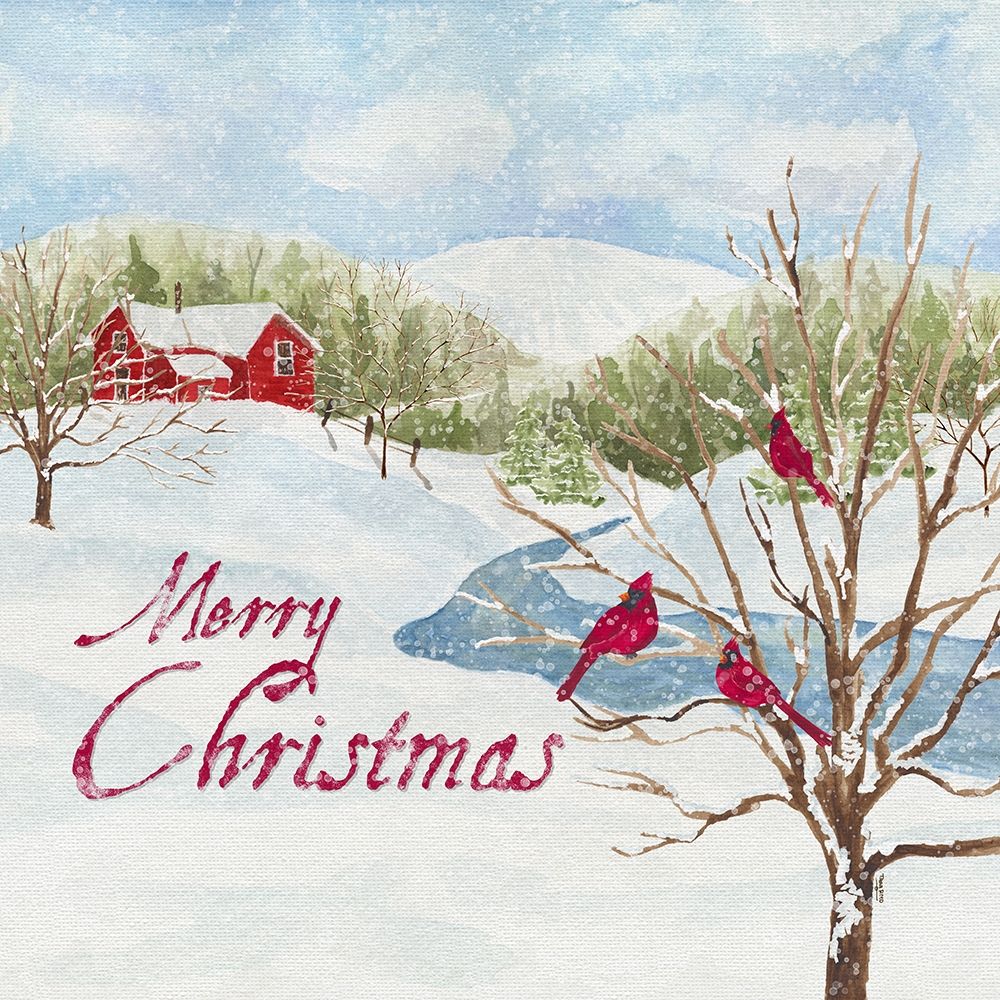 Christmas in the Country IV Merry Christmas art print by Tara Reed for $57.95 CAD