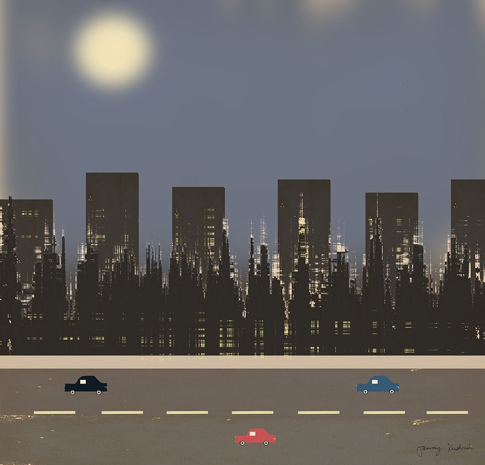 Nightime in the City II art print by Tammy Kushnir for $57.95 CAD
