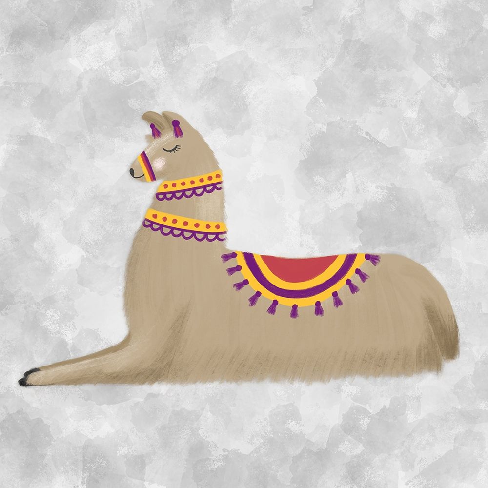 Lovely Llama II art print by Noonday Design for $57.95 CAD