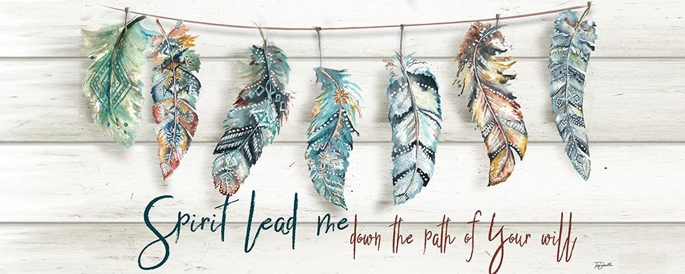 Tribal Feathers Sign art print by Tre Sorelle Studios for $57.95 CAD
