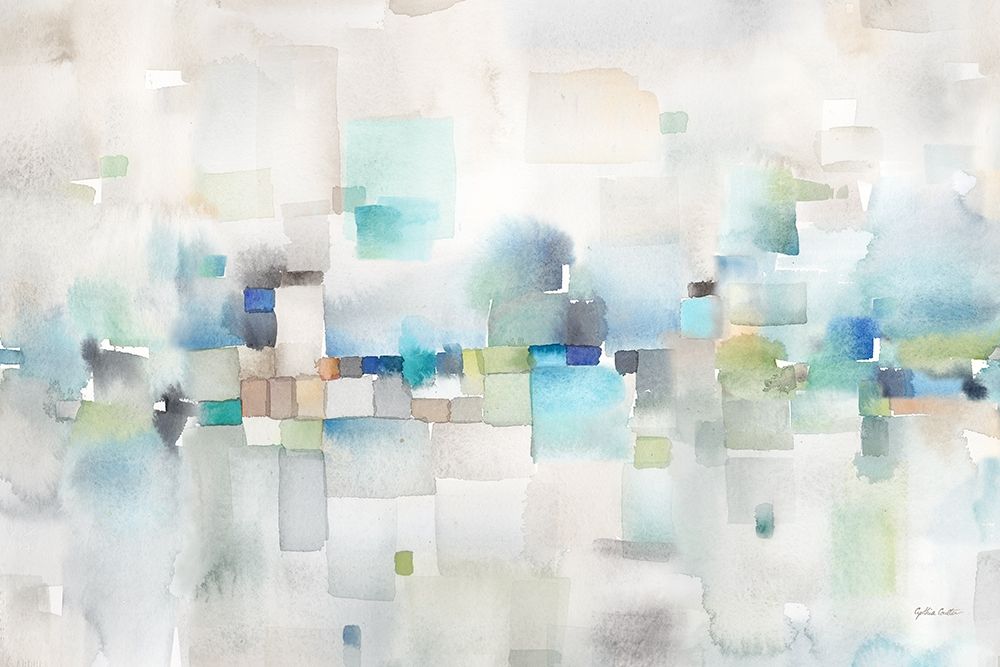 Cityscape Abstract art print by Cynthia Coulter for $57.95 CAD