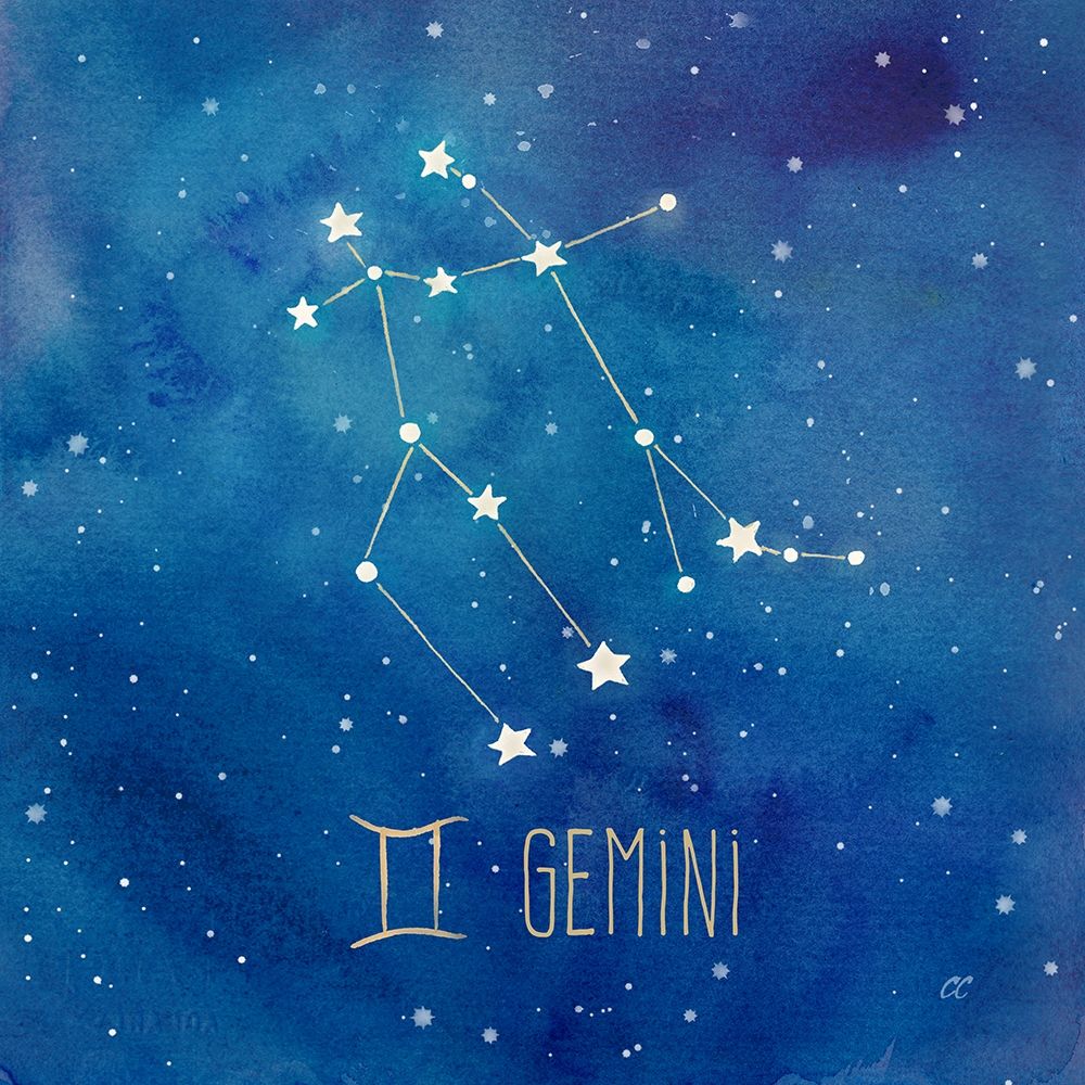 Star Sign Gemini art print by Cynthia Coulter for $57.95 CAD