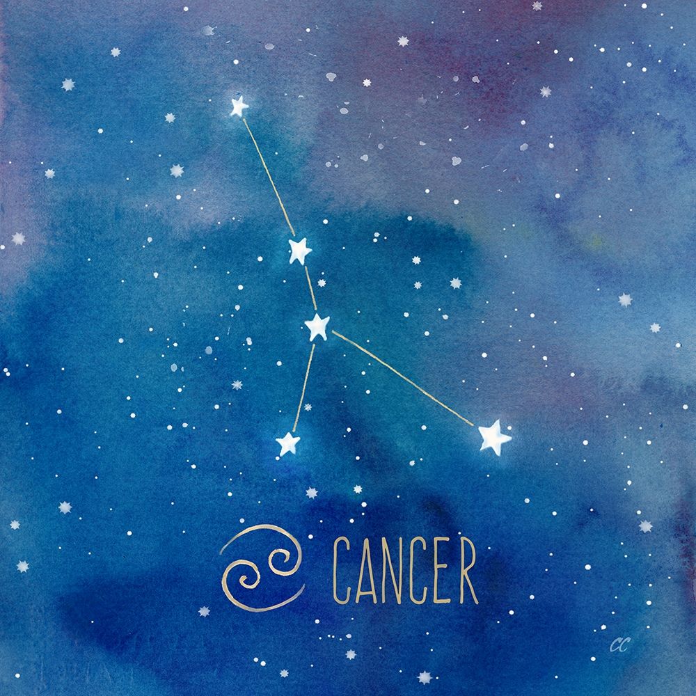 Star Sign Cancer art print by Cynthia Coulter for $57.95 CAD
